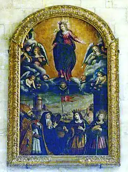 Tableau latéral droit du retable.