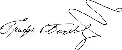 signature de Dimitri Nikolaïevitch Bloudov