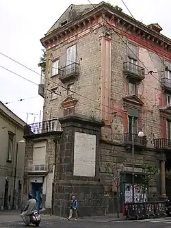 Vésuve éruption 1631 Monument Portici