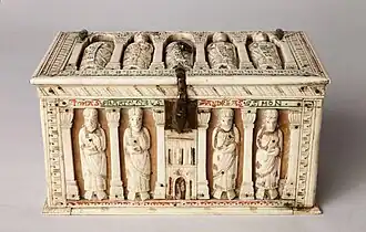 Reliquaire en ivoire (Cologne, 1150)