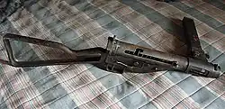 Pistolet-mitrailleur Sten des maquis de l'Ain.