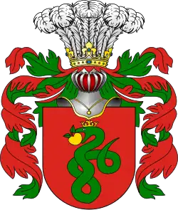 Clan Wąż dont fait partie Guillaume Apollinaire (Famille Kostrowicky).