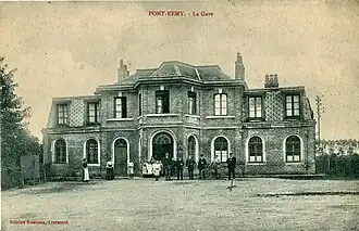 La gare de Pont-Remy, au début du XXe&nbsp;siècle.