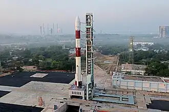 Une des rampes de lancement du Centre spatial Satish-Dhawan à Sriharikota.