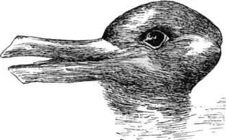 Image ambigüe canard-lapin.