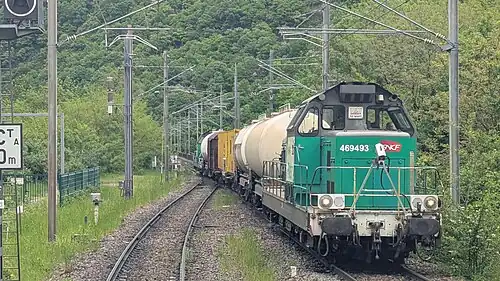 BB69400 à la bifurcation de Longeray-Léaz (Ain)