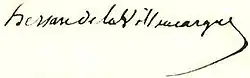 signature de Pierre Hersart de La Villemarqué