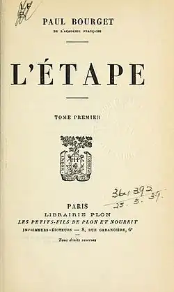 Image illustrative de l’article L'Étape (roman)