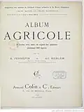 Page de titre de Album agricole : 32 leçons, avec texte en regard des planches, contenant 600 figures (1898)