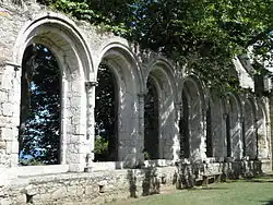 Vue intérieure du réfectoire.