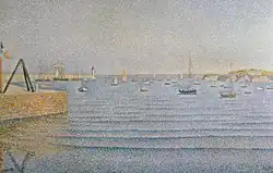 Paul Signac : Le port de Portrieux. La houle (1888).