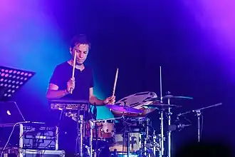 Nicolas Hild aux percussions