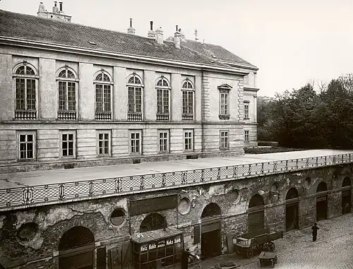 Le palais Modena à Vienne, 1916.