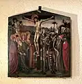 Tableau de la crucifixion, attribué à Rafael Tamarro, années 1490