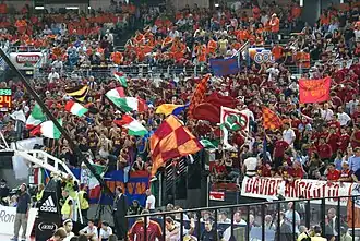 Supporters de la Virtus Roma en 2008