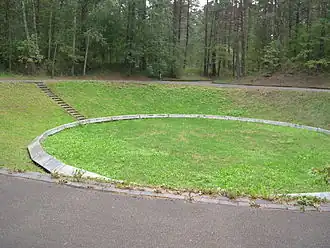 L'une des fosses communes où étaient fusillées les victimes.