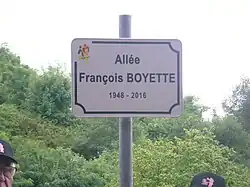 Panneau allée François-Boyette.
