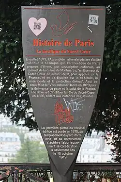 Panneau explicatif municipal.