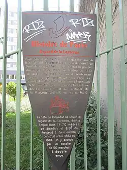 Panneau Histoire de Paris « L'Usine de Monsieur Margueritte ».