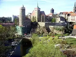 La Sprée au vieux bourg de Bautzen.