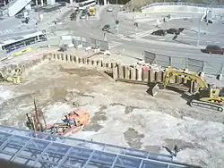 Le chantier de la Tour en 2006.