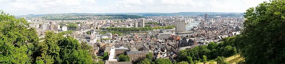 Vue panoramique de Liège.