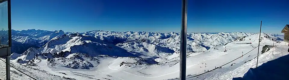 Vue depuis la cime Caron.