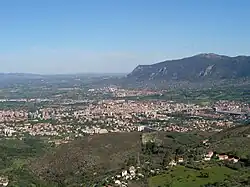 Vue de Terni, principale ville de la vallée.