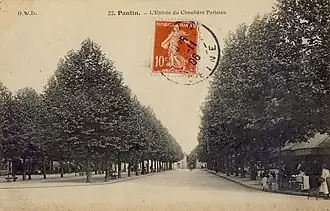 Entrée du Cimetière Parisien.