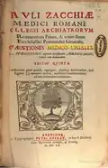 Quaestiones medico-legales, tome I, édition du 1660