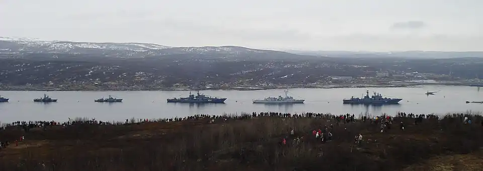 Admiral Ushakov in Severomorsk in 2011.