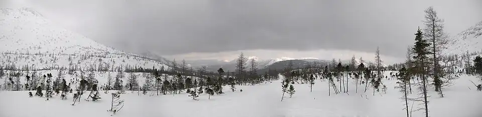 Montagnes durant l'hiver 2008-2009.