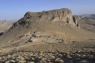 Lieu de campement au parc culturel de l'Ahaggar.