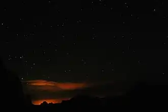 La nuit au parc culturel de l'Ahaggar.