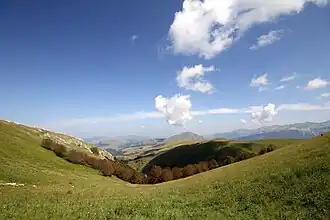 Vue du parc des Monts Sibyllins.