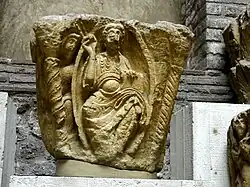 Chapiteau de Saint-Germain des Prés, début du XIe&nbsp;siècle.