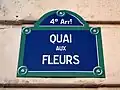 Plaque de rue.