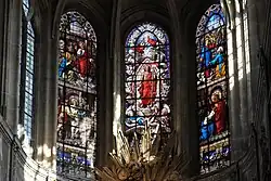 Gloire et vitrail du Chœur de l'église Saint-Merri (Paris 4e)