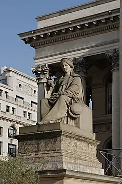 La Justice consulaire (1852), Paris, place de la Bourse.