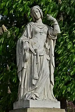 Auguste Préault, Clémence Isaure. Une des Reines de France et Femmes illustres du jardin du Luxembourg à Paris.