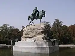 Monument au général Martínez Campos dans le parc du Retiro, par Mariano Benlliure, 1904-1907. La sculpture urbaine à Madrid est particulièrement importante.