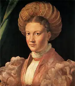 Description de l'image Parmigianino, ritratto di costanza rangoni.jpg.