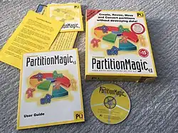 Description de l'image PartitionMagic box manual and disc.jpg.