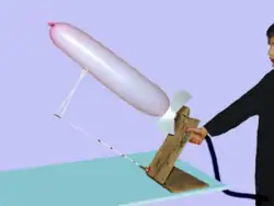 Fusées ballon de baudruche