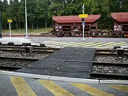 Passage à niveau piéton.