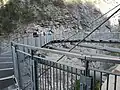 La passerelle sur le gouffre du Verney.
