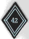Insigne du 42e RT, losange de bras gauche, modèle hommes du rang.