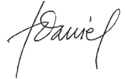 signature de Daniel de Roumanie