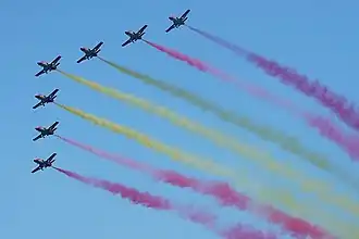 La Patrulla Águila au festival aérien de Vigo (2009).