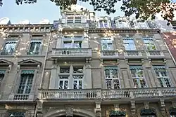 Hôtel Pauilhac, façade sur le boulevard de Strasbourg.